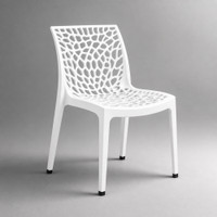 SRI GAYATHRI POLYMERS Plastic Outdoor Chair(White, Pre-assembled)