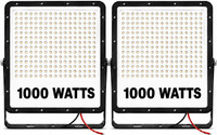 GoKart 1000W LED Flood Light Pack of 2 | Outdoor Waterproof LED Flood Light | High Brightness White LED Focus Light for Garden, Parking, Warehouse, Factory, Farmhouse & Security Lighting Flood Light Outdoor Lamp(White)