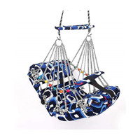 JD ENTERPEISE Cotton Child Jhula for 1-3 Year indoor| For Kids Swings(Blue)