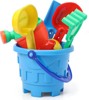 BEBRIGHT Kids Sand Bucket Toy Set Beach Toys for Toddlers Boys Girls Age 3+(Multicolor)