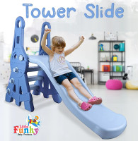 Little Funky ower Freestanding Slide in Garden Sliding for Baby 1 to 7 Years(Multicolor, Blue)