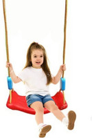 AS TRADERS Swing Jhula for Kids Playing Indoor Outdoor Plastic Hanging Swing J19(Multicolor)