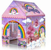 cantus Kids house unicorn tent house for 10 years boys and girls(Big Size)(Multicolor)
