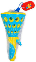 Galactic New Click and Catch Pop and Catch Gun and Catching Basket for Children and Adults Pop and Catch Launcher Basket Twin Ball Game Indoor Outdoor Toy Set(Assorted Color) Small Size(Multicolor)