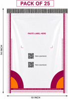 Meesho 10x14 Serialized Barcode Courier-A Security Bag(10 x 14 Pack of 25)