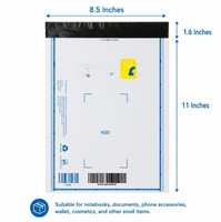 flipkart poly Security bag Courier Bag | Self Adhesive Poly Mailer | Pack of 100 Security Bag(8 x 10 Pack of 100)