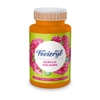 Fevicryl Acrylic Colour 500 ml Paint, DIY Art & Craft(Set of 1, Orange)