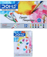 DOMS Water Colour Tube 12 Shades(Set of 12, Multicolor)