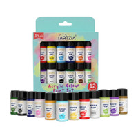 ARTZIA Acrylic Colors Kit 180ml 12 Shades DIY Paint Set Rich Pigment Colors Pack(Set of 12, Multicolor)