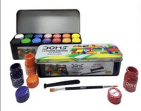 DOMS 14 poster colours(Set of 1, Lemon Yellow, Poster Red, Poster Black, Chrome Yellow, Light Green, Cobalt Blue Hue, Yellow Ochre, Poster Green, Prussian Blue, Poster White, Crimson Red, Burnt Sienna, Orange, Violet)