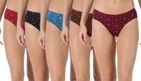 Dollar Lehar Super Combed Cotton Plain Solid Women Hipster Multicolor Panty