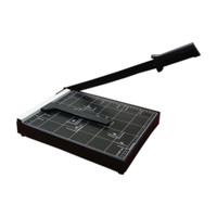 TRISAMA A4 paper cutter / Paper trimmer (Manual Paper cutting machine) Plastic Grip Hand-held Paper Cutter(Set Of 1, Black, White)