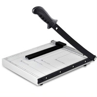 RODEX 12-Inch Heavy Duty A4 Paper Cutter – Steel Trimmer for A4, B5, A5, B6, B7 Metal Grip Guillotine Paper Cutter(Set Of 1, White)