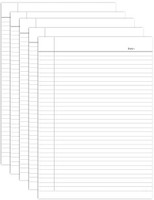 Eclet A4 Size One Side Ruled white Sheet (Pack of 100 Sheets) for Project/Assignment/Practical/Homework(A4-100-white) A4 100 gsm A4 paper(Set of 1, White)
