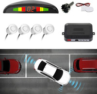 e-generix Auto Object Detector Reverse Parking Sensor_White Parking Sensor(Ultrasonic Systems)