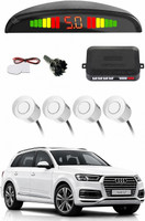 DRIVON ABS Plastic Premium Make Car White Parking Reverse Sensors For all cars - Set of 4 Pcs Parking Sensor(Electromagnetic Systems)