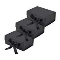Aakriti Solid Party Box(Black, Pack of 3)