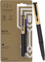 PARKER BETA PREMIUM CT GOLD Roller Ball Pen(Ink Color - Blue)