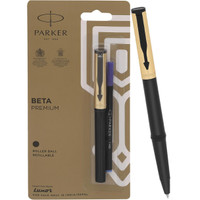 PARKER BETA PREMIUM CT GOLD Roller Ball Pen(Ink Color - Blue)
