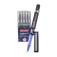Reynolds Trimax Roller Ball Pen(Pack of 5, Ink Color - Blue)