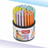 FLAIR Move Gel Pen Gel Pen(Pack of 50, Ink Color - Blue)