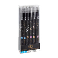 fixer Erasable Pen with Magic Wipe Eraser, Gel Pen(Pack of 6, Ink Color - Blue)