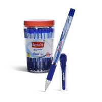 Reynolds Racer Gel Blue Pen Jar Gel Pen(Pack of 40, Ink Color - Blue)