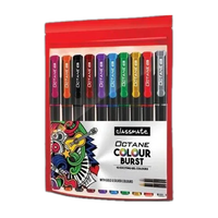 Classmate OCTANE COLOUR BURST GEL PEN | 10 MULTI COLOUR | Gel Pen(Pack of 10)