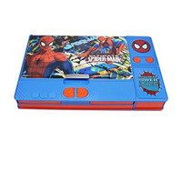 Zahuu Jumbo Spiderman Pencil Box With Inside 6 Hidden Pockets Jumbo Big Size Are, 25cmX15cmX3cm Art Plastic Pencil Box(Set of 1, Blue)