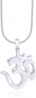 Parnika Small Size Divine Om Hallmark Pure 92.5 Sterling Silver Pendant