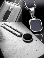 kazare Men Pendant | Pendant For Men | Boys Locket Rhodium Alloy Pendant