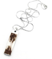 drgiftzone Custom Photo Pendant Silver Stainless Steel Pendant