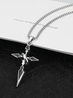 Rgulus Men chains | Boys Chain/Cross Locket Rhodium Alloy Pendant