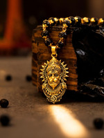Astrodaddy ASTRODADDY,Origianl Karungali Mala With Hanuman Ji Locket With Certification Alloy Pendant Set