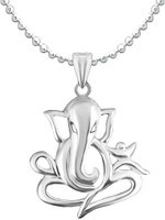 Parnika Lord Ganesha / Ganpati Sterling Silver Pendant