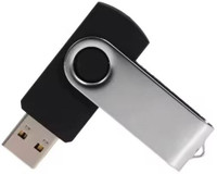 sippytales BLACK SWIVEL PEN DRIVE 64 GB Pen Drive Compatible with Laptop, Audio Player, Television, Desktop Computer USB 2.0 Plastic, Metal Case(Black)