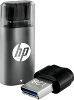 HP USB 3.2 128GB Type C OTG Flash Drive x5600c (Grey & Black) 128 GB Pen Drive(Black)