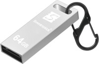 Simmtronics Ultra Speed USB 2.0 64GB Flash Drive Metal Body With Anti Lost Hook 64 GB Pen Drive(Silver)