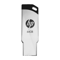 HP V236w 64 GB Pen Drive Compatible with Audio Player, Desktop Computer, Gaming Console, Laptop, Mobile, Netbook, Tablet, Television USB 2.0 Metal Case(Silver)