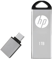 HP DS V220 1 TB Pen Drive Compatible with Laptop, Gaming Console, Audio Player, Tablet, Mobile USB 3.0 Metal Case(Black, Silver)