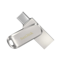 SanDisk SDDDC4-256G-I46PD 256 GB OTG Drive Compatible with Mobile, Desktop Computer, Laptop, Tablet USB 3.2 Metal Case(Silver, Type A to Type C)