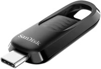 SanDisk Ultra Slider USB Type-C 128 GB OTG Drive Compatible with Desktop Computer, Laptop, Television USB 3.2 Metal Case(Black, Type C)