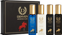 DENVER Sporting Club EDP- SRK's Favorite Luxury Gift Pack (20ml x 4) Perfume Eau de Parfum  -  80 ml(For Men)