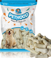 PET HOOD Dog Puppy Chew Bone – 3 inches (35 pcs) Rawhide Calcium Treat for Strong Teeth Chicken Dog Chew(0.95 kg, Pack of 35)