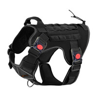 Cocker Cocker Tactical Harness For Dogs Dog Safety Harness(Extra Large, Black)