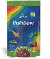 Growel Rainbow Growel Rainbow_Medium Floating Pellet_5.5mm_100g 0.1 kg Dry All Life Stages Fish Food