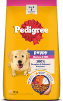 PEDIGREE 100% Nutrition Chicken, Milk 15 kg Dry Young Puppy Food