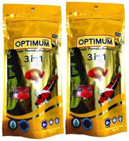 Optimum 3 in 1 (Pack of 2) 100g 0.2 kg (2x0.1 kg) Dry New Born Fish Food