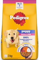 PEDIGREE 100% Nutrition Chicken, Milk 3 kg Dry Young Puppy Food