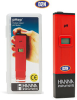 D2N Hanna Digital Pocket pH Meter 0–14 Water-Soil-Aquarium & Hydroponics pH Tester 6 Digital pH Meter
